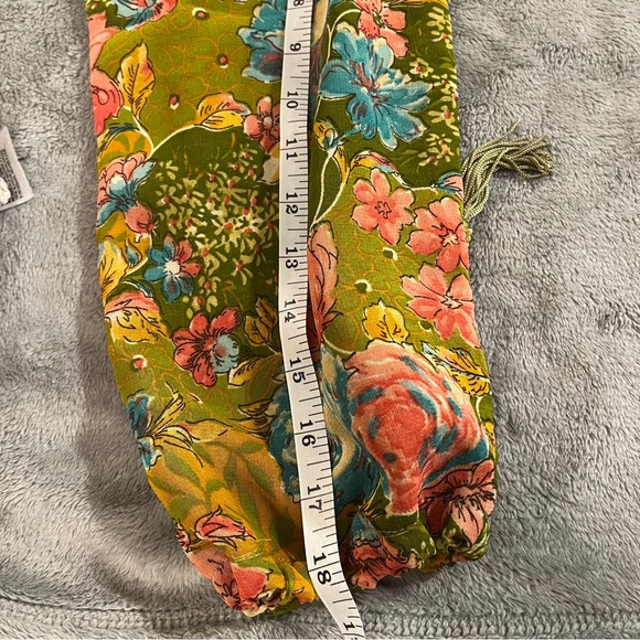 Vintage Floral Boho Chiffon Knee Length Dress Like New size Medium - Picture 8 of 9